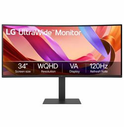 LG 34 inch WQHD 120Hz Curved Ultrawide Monitor 34U62TB