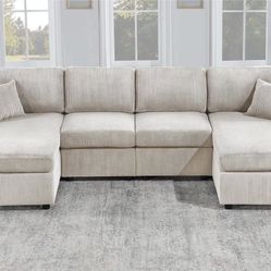 Corduroy Sectional Sofa 