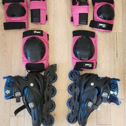 High Bounce Roller Blades And Protection