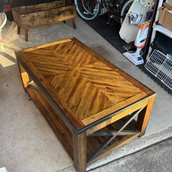 46 Inch Table With Storage And Wheels 