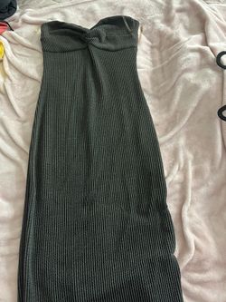 long tube dress w back slit size m