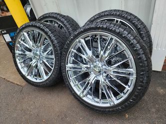 24" 26" zl1 chrome rims tires in stock we offer payment option