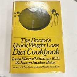 THE DOCTOR'S QUICK WEIGHT LOSS DIET COOKBOOK, By Irwin Maxwell. Stillman hardcover Dustcover has minor damage/discolored 