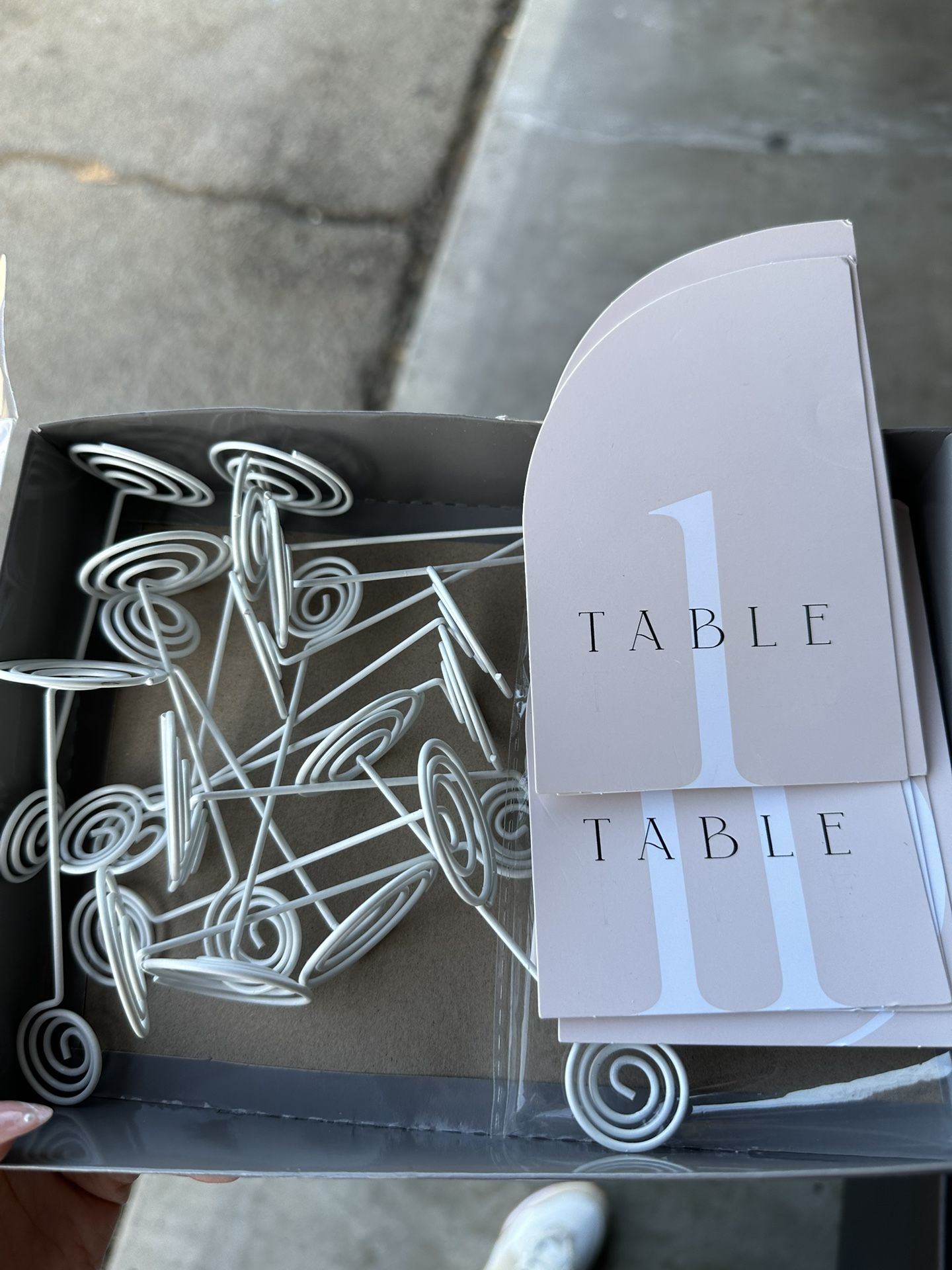 Wedding Signs (table #’s, Gifts )