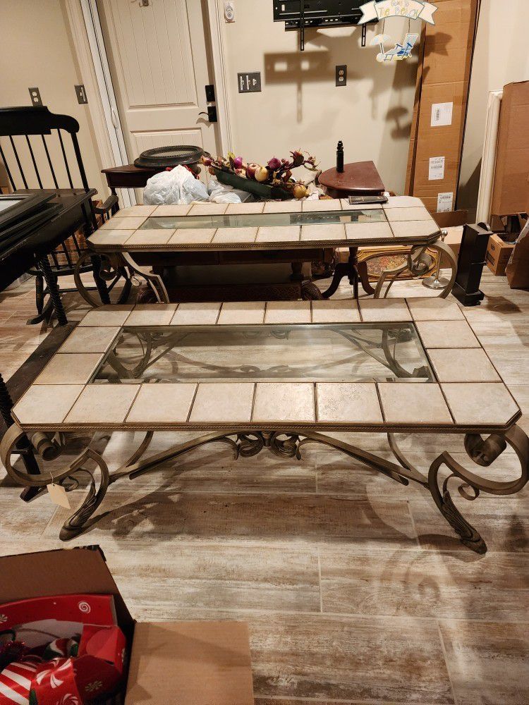 3 New Glass Tables Brand New