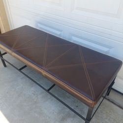 Leather Top Benches