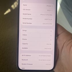 iPhone 14 Pro Max 256 Gb AT&T 