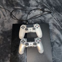 Playstation 4 With Two Controllers