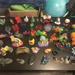 51 Pieces Of Fish Tank Decorations
