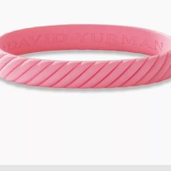 NEW David Yurman Limited Edition Pink 10mm [M] Bracelet + DY Ring Sizer