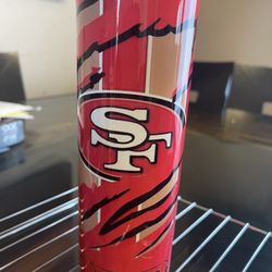 Custom 49ers Football Inspired Tumbler
