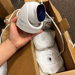 【camera only】【8pcs camera】4K Security Camera System, RLK16-800D8, 8pcs H.265 4K PoE, Wired with Person Vehicle Detection$150