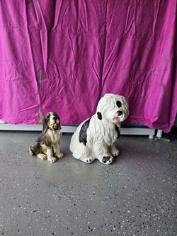 2 for $40 Ceramic Dogs