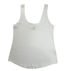 ASOS white scoop neck tank top size US 6 lightweight stretch basic