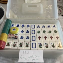 Mah Jong Set Tiles Only-New In Case