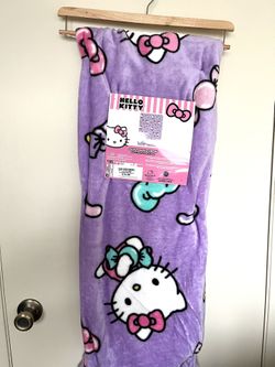 Hello Kitty Purple Burlington Candy Blanket