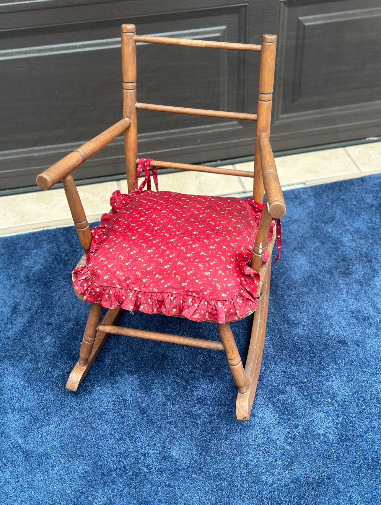 Vintage Kids Wooden Rocking Chair