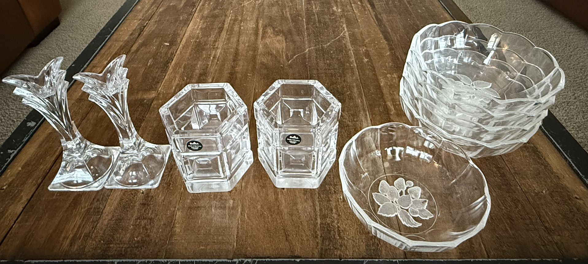 Various Vintage Glass Pieces