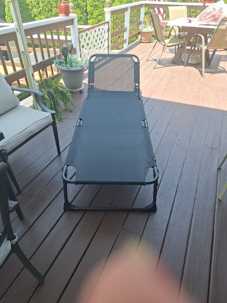 Fold Up Camping Cot..NEW NEVER USED.
