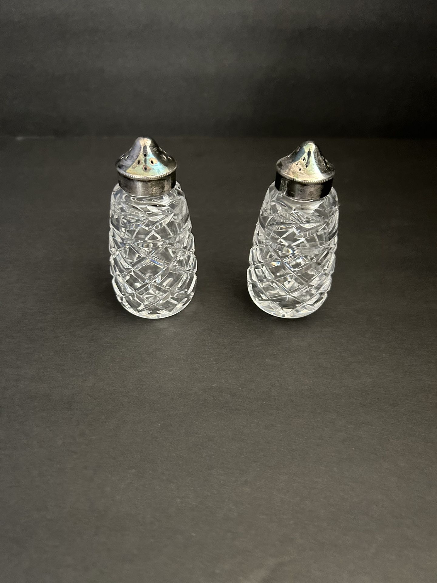 Waterford, Crystal Salt And Pepper Shakers
