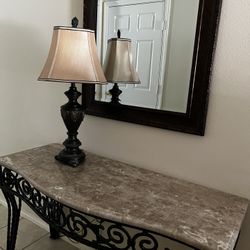 Console table And Mirror Set ,from Star Furniture 