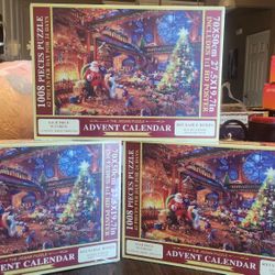 CHRISTMAS ADVENT PUZZLE CALENDAR 1008 PIECES