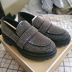 Michael Kors Parker Lug Loafer Scrub/Hot Fix Stones