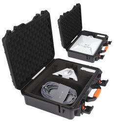 TailWaggers Waterproof Starlink Mini Case,Precision Cut Foam Protects Starlink Mini Accessories,Ideal for RV Travel amp Outdoor Use-Orange OrangeTailW