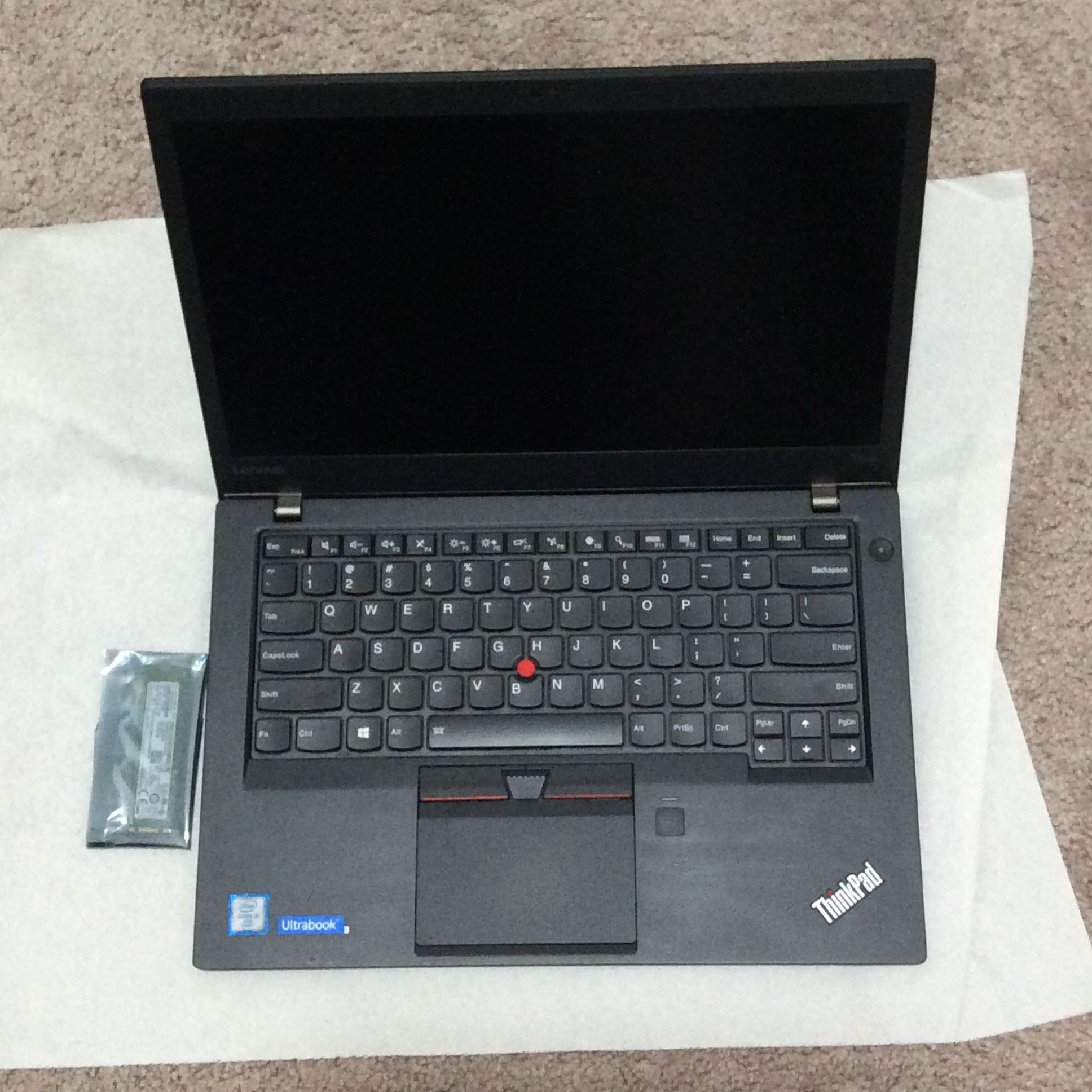 Lenovo ThinkPad T460s 14" Laptop PC i5-6300U 2.50GHz 256GB SSD 8GB RAM-- XTRA SSD 256GB no installed