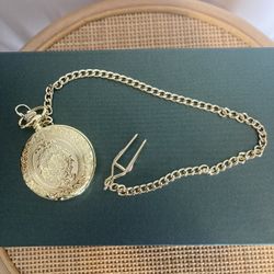 Romantic Ornate Gold Pocket Watch