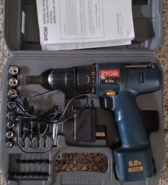 Ryobi Cordless Drill Set