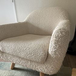 Boucle Accent Chair – Cat Damage – Great Bones / Project Piece
