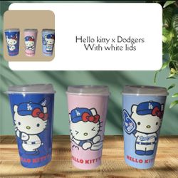 Dodgers Hello Kitty Cup READ DESCRIPTION