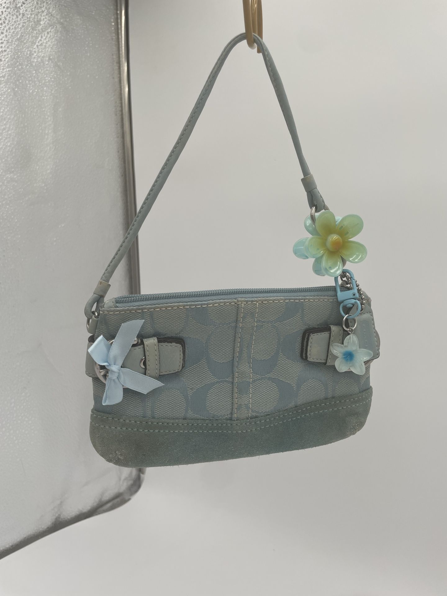Coach Blue Wristlet