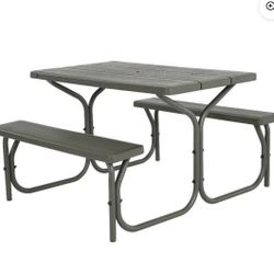 Lifetime 4 Foot Outdoor Plastic Camping Or Dining Stain Free Picnic Table