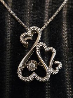 Diamond Open Heart Necklace