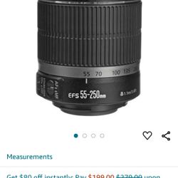 Canon Image Stabilizer Lens 55-250mm