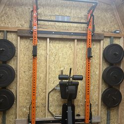 PRX Rack 1 Inch Holes And Plate Weighted Trainer Rack