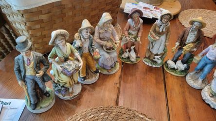 Vintage Porcelain Figurines Country Folk Collection