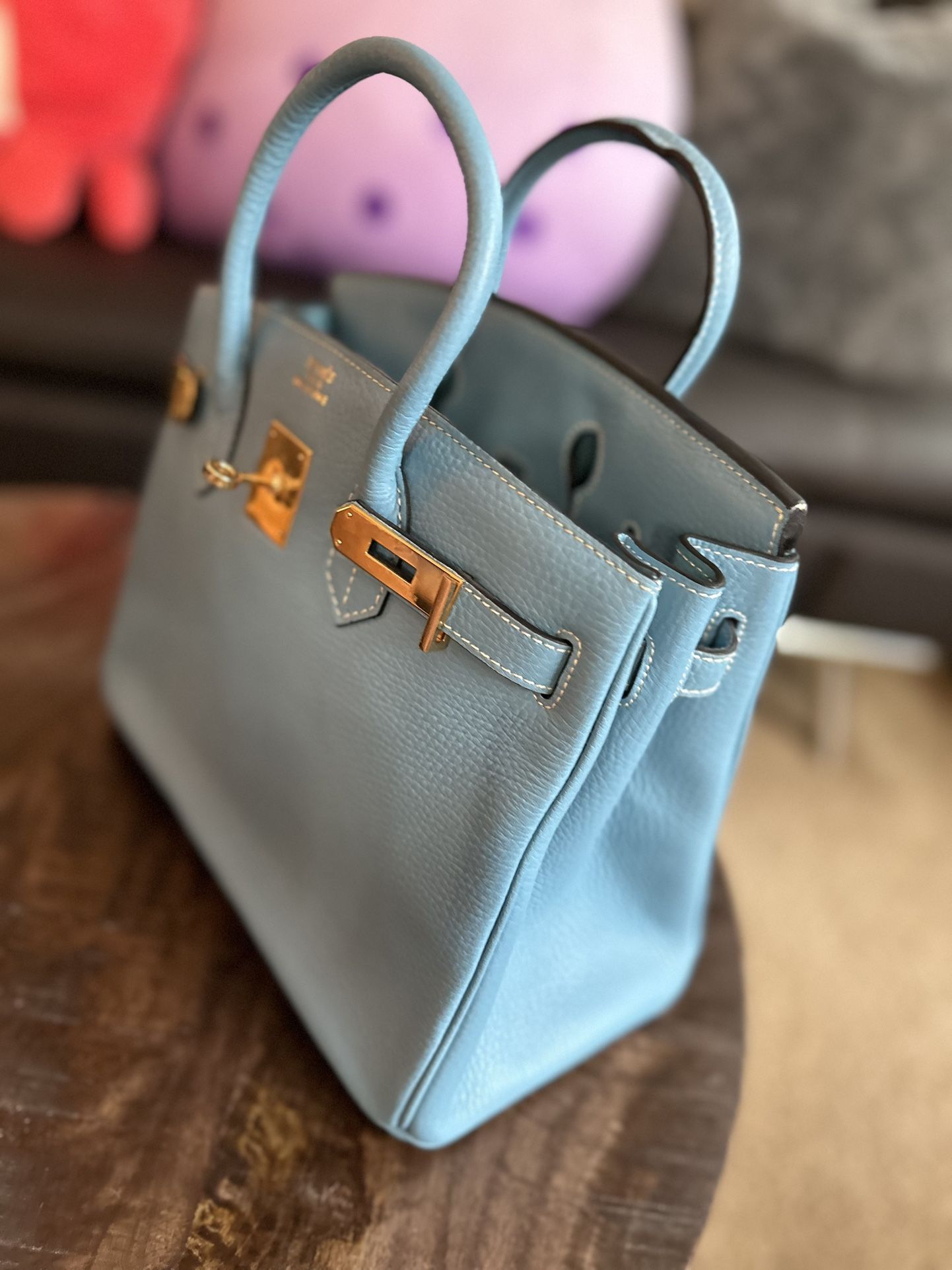 Blue purse