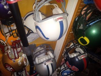 NFL football collectors collection mini helmets man cave only $20 each better hurry