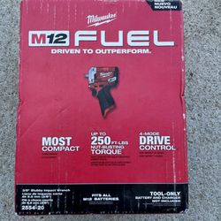 Milwaukee M12 Fuel 3/8” Stubby Impact Wrench