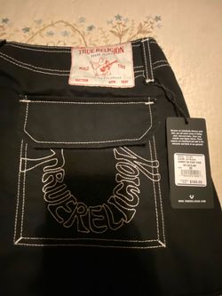True Religion Black Cargo Pants