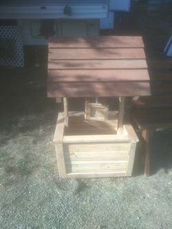 Yard Art And Planter Boxes And Yard Benches For Sale.