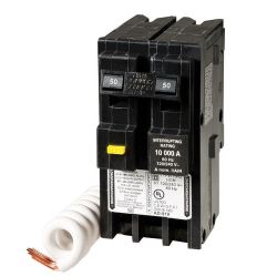 SQUARE D BY SCHNEIDER ELECTRIC Homeline 50-Amp Ground Fault Circuit Breaker HOM250GFICP