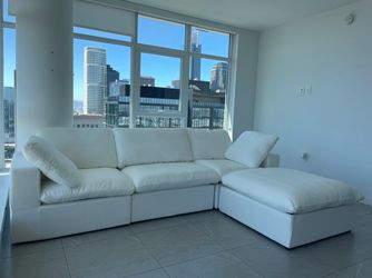 New White Cloud Dupe Sectional Couch