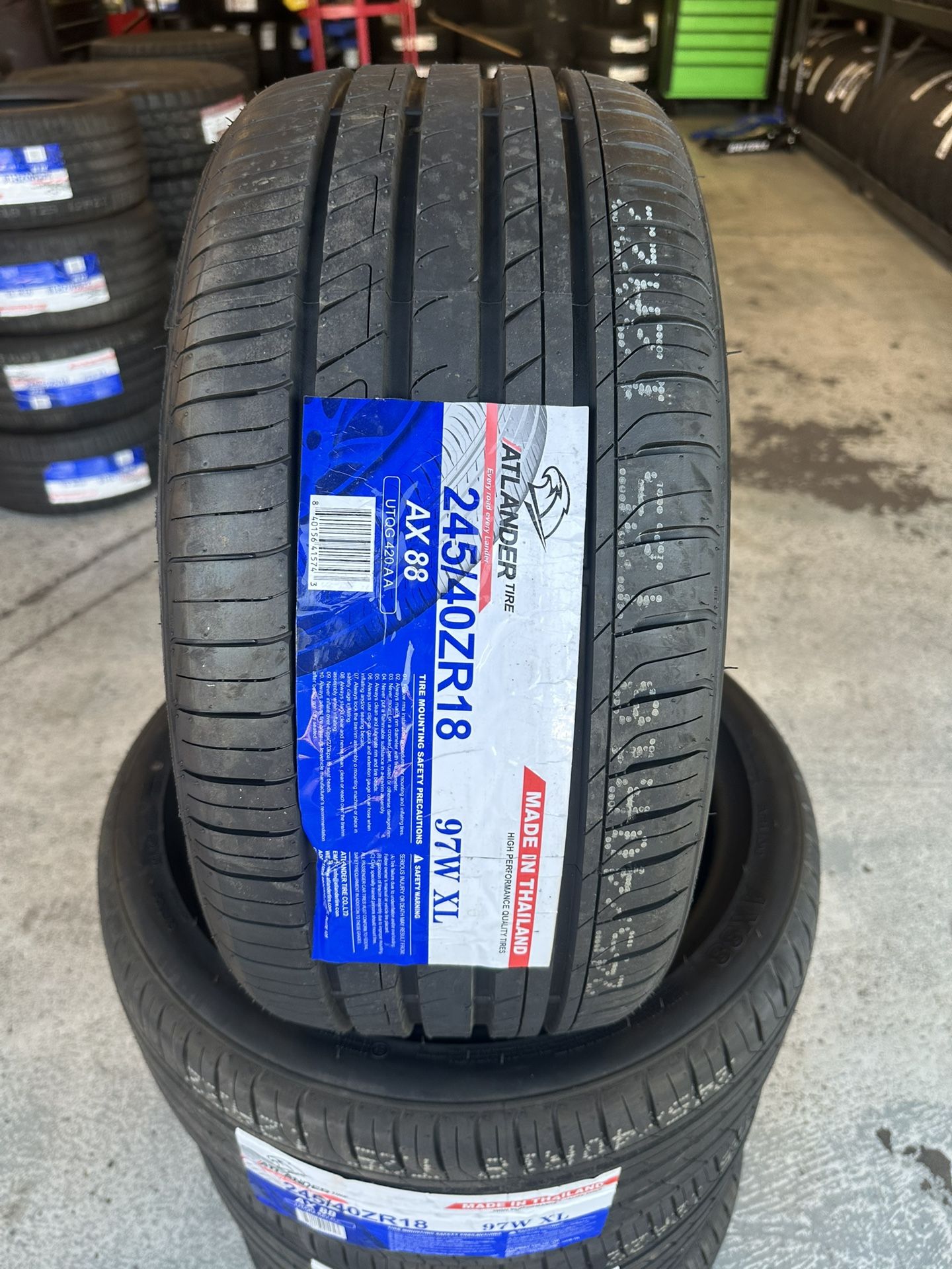 245/40/18 New Set Of Tires Installed 