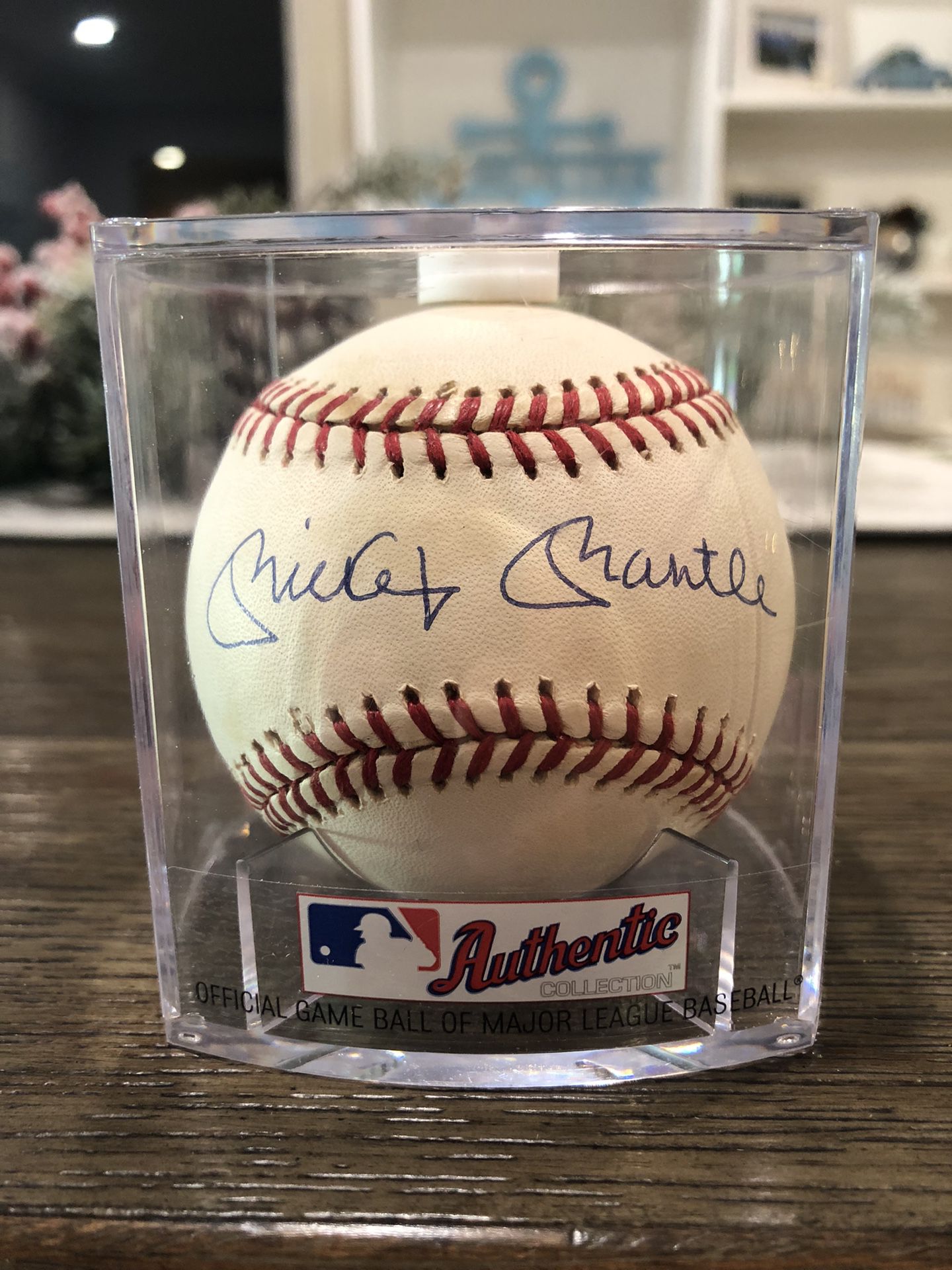 Mickey Mantle Autographed Signed Major League Baseball No. 7