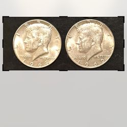 Two Kennedy Half Dollars, 40% Silver, Junk Value=2x0.4 Oz x 40% x $88/Oz=$28 Asking $25 (10% below Junk Silver Value)