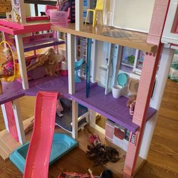 Barbie Dream House With Car and Accessories 